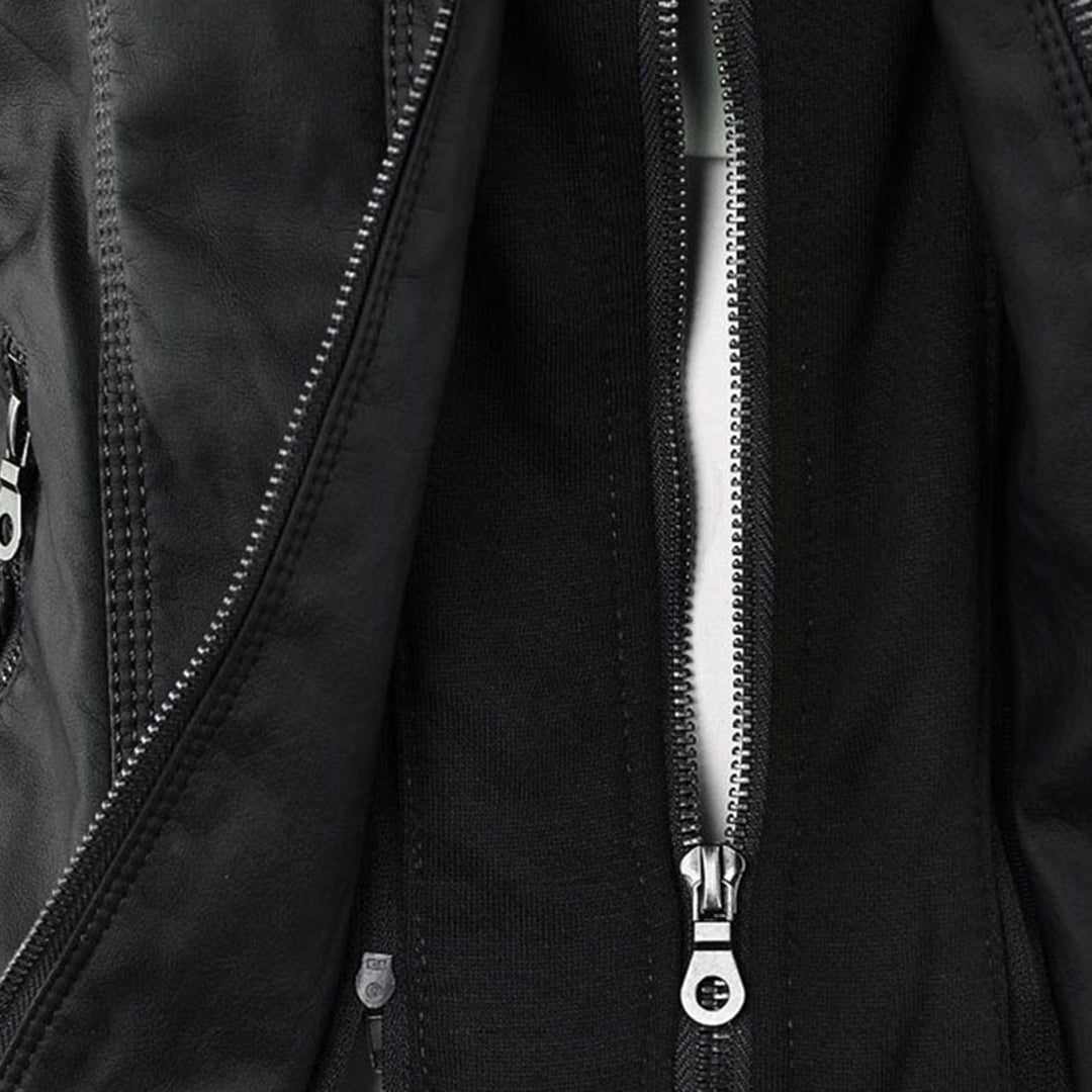 GIULIA™ | Giacca in pelle alla moda con cappuccio