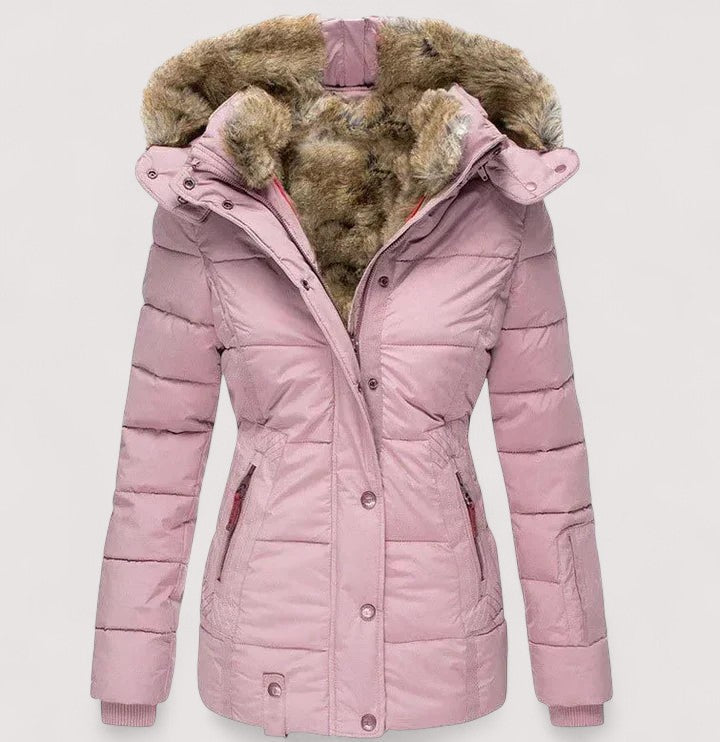 CARLA™ |Cappotto caldo con fodera in pelliccia