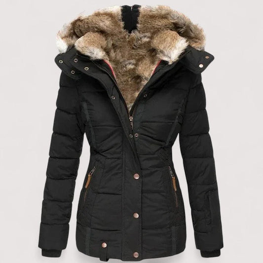CARLA™ |Cappotto caldo con fodera in pelliccia